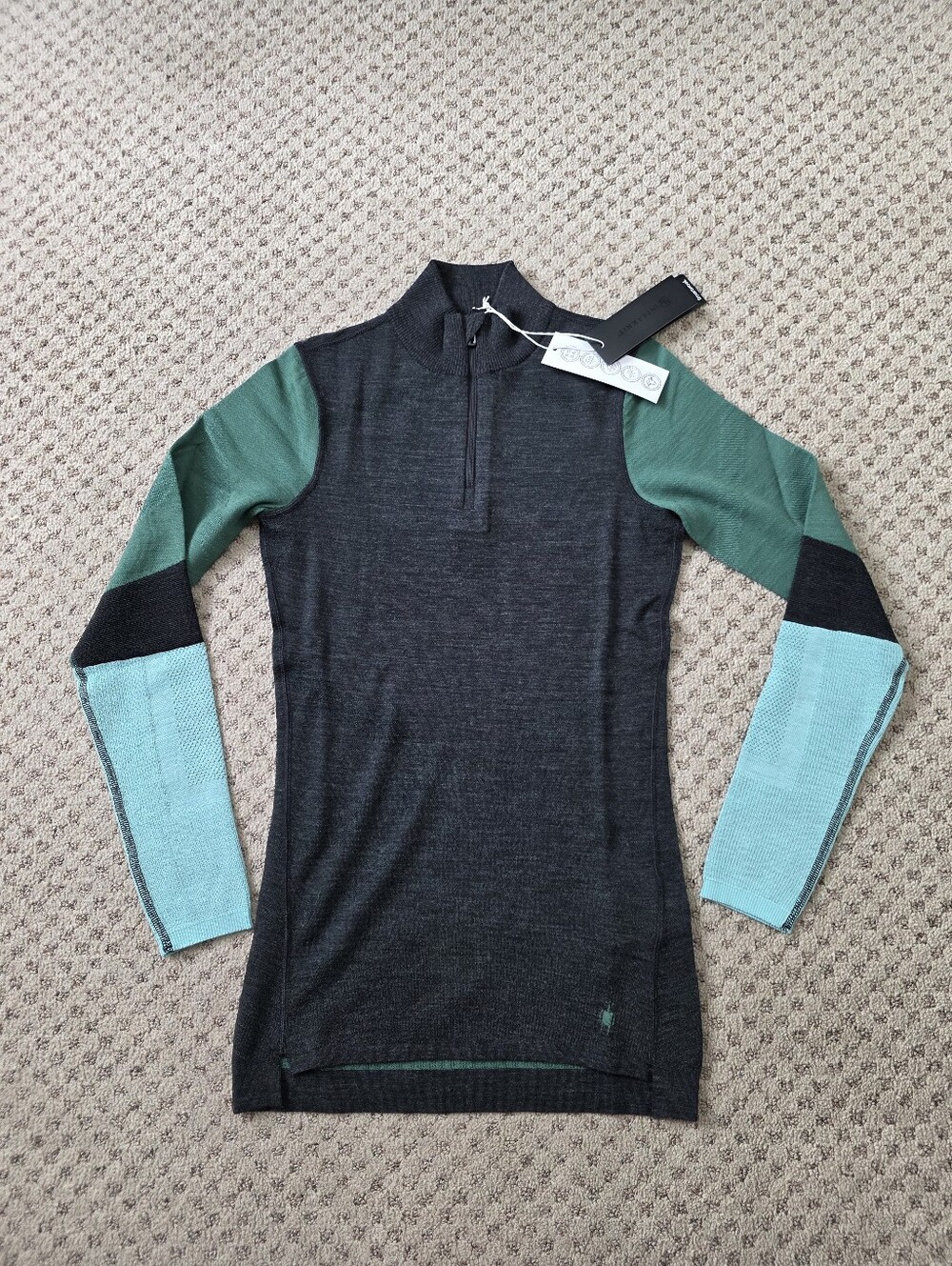 Smartwool Intraknit Colorblock 1/4 Zip